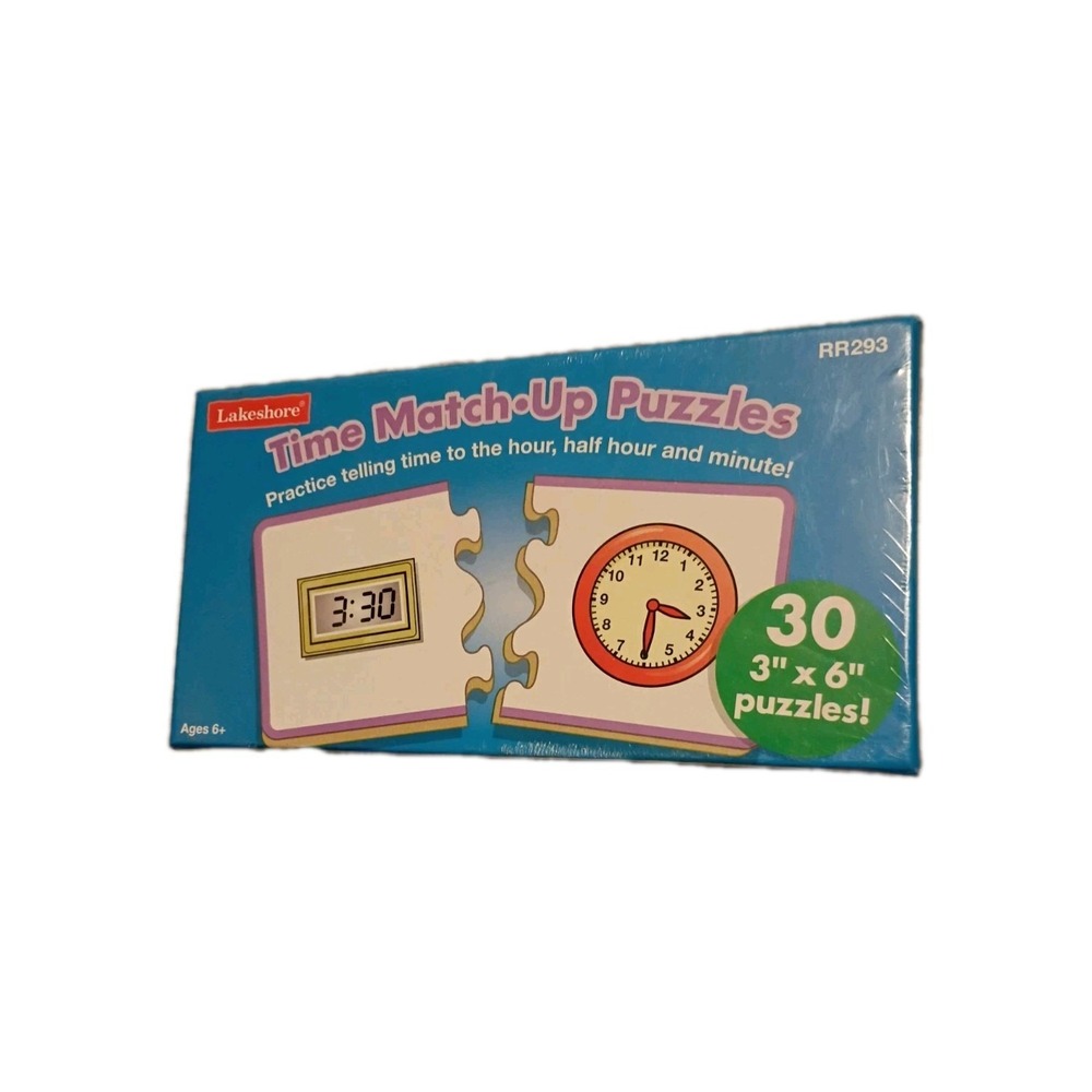 Lakeshore Learning Time Match-Up Puzzles RR293 New Sealed Educational Toy
